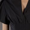 3.1 Phillip Lim Aircorded Pleated Shoulder Top in Black - Lyst