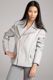 Balenciaga  Calfskin Motorcycle Jacket - Lyst