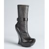 Celine Anthracite Leather Jointed Wedge Boots in Gray (anthracite) - Lyst