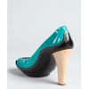 Celine Lagoon Patent Leather Cutout Pumps in Blue (lagoon) - Lyst