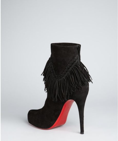 louboutin fringe boots