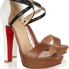 Christian Louboutin Summerissima 140 Python and Leather Sandals in Brown (tan) - Lyst