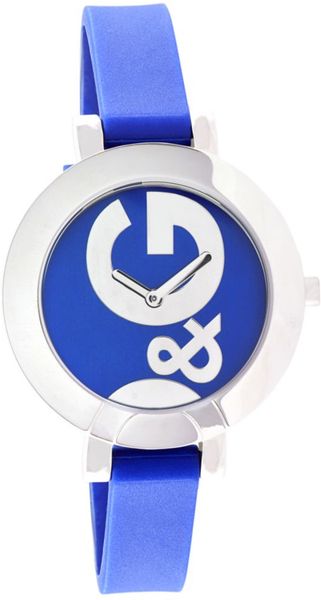 D&g Womens Hoopla Blue Silicone Strap in Blue - Lyst