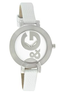 D&G Womens White Leather Strap - Lyst