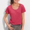 Frenchi® Scoop Neck Boxy Tee in Purple (smooch) - Lyst