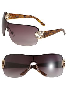 Gucci Oversized Rimless Shield Sunglasses - Lyst