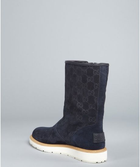 gucci boots with buckle