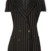 Jean Paul Gaultier Striped Blazer in Black - Lyst