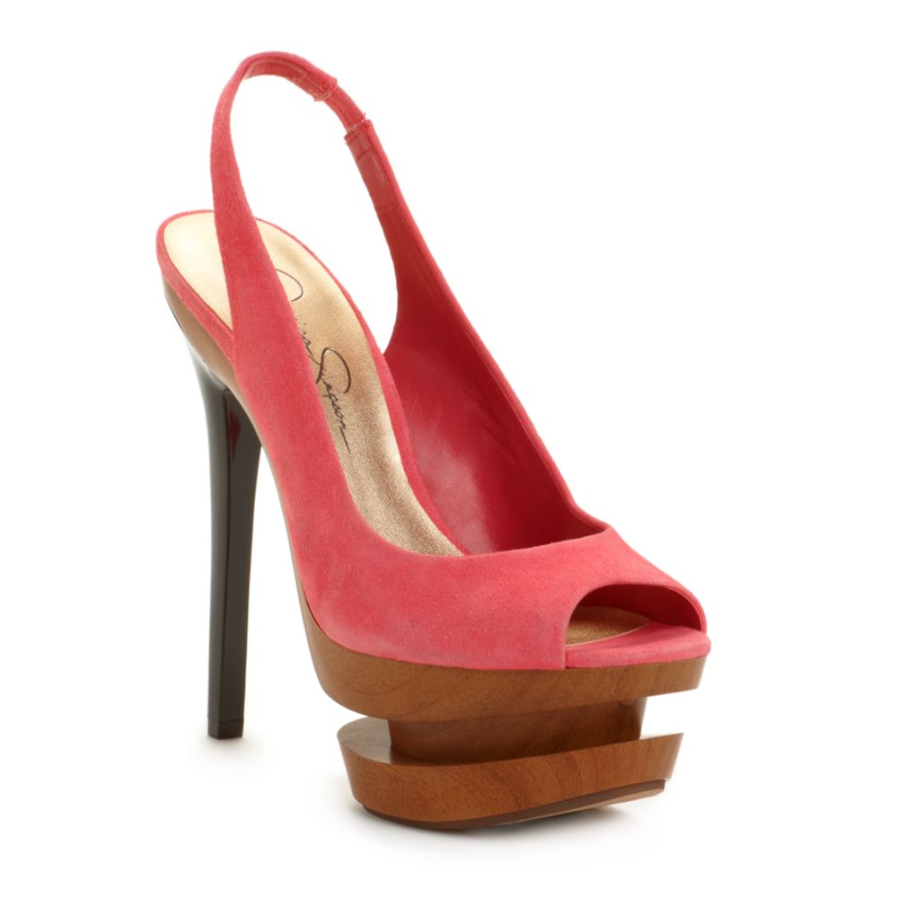 jessica simpson coral heels