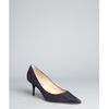 Jimmy Choo Navy Suede Aurora Pointed Toe Pumps in Blue (navy) - Lyst