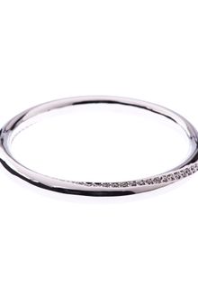 Karen Millen  Crystal Spiral Bangle - Lyst