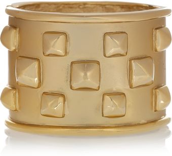 Kenneth Jay Lane Studded 22karat Gold Plated Cuff - Lyst