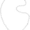 Kenneth Jay Lane RhodiumPlated Cubic Zirconia Necklace in White (multi) - Lyst