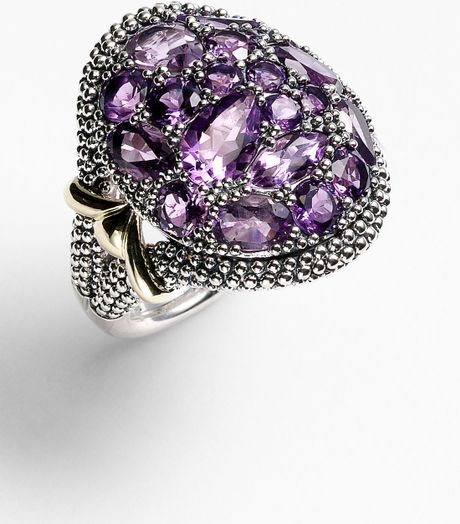 Lagos Ombré Multi Stone Ring in Gold (gold/ amethyst) - Lyst