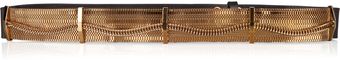  Chain Mesh and Leather Belt 