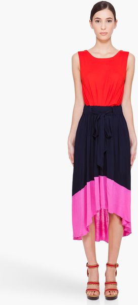 Marc By Marc Jacobs Phoebe Colorblock Jersey Dress - Lyst