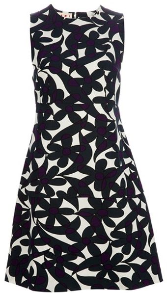  Printed Sleeveless Dress 