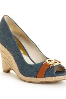 Michael Kors Meg Peep Toe Espadrille Wedges - Lyst