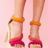 Nasty Gal Sunset Platform in Multicolor (poppy) - Lyst