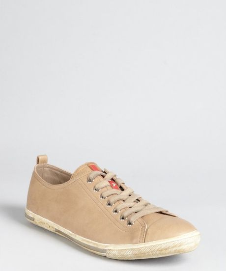 prada tan sneakers