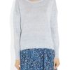 Rag & Bone Pamploma Marledknit Linen Sweater in Blue - Lyst