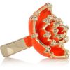 Roberto Cavalli GoldPlated Swarovski Crystal Ring in Gold - Lyst