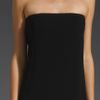 Tibi Matte Strapless Dress in Black - Lyst