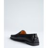 Tod's Black Leather Square Toe Penny Loafers in Black - Lyst