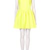 Topshop Scuba Skater Dress in Yellow (fluro yellow) - Lyst