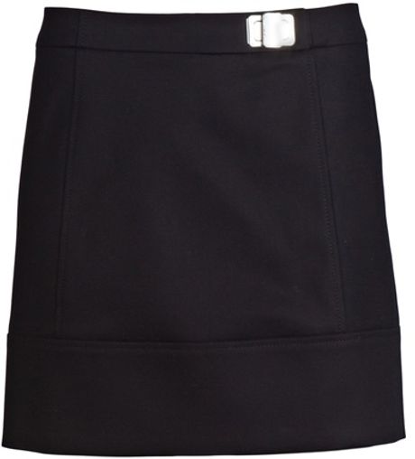 Versace Medusa Clasp Skirt in Black - Lyst
