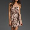 Zimmermann Speakeasy Floral V Tie Dress in Beige (floral) - Lyst
