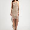 Bcbgmaxazria Silk Irina Gown in Beige (black) - Lyst
