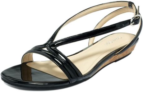 calvin klein black flat sandals