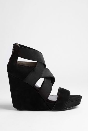 DKNY Jennifer Multi Strap Wedge Sandal - Lyst