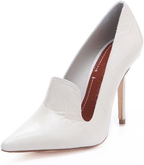 Elizabeth And James Stela Pumps in White (cream) - Lyst