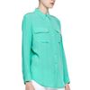 Equipment Signature Blouse  in Blue (aqua marine) - Lyst