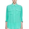 Equipment Signature Blouse  in Blue (aqua marine) - Lyst