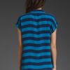 Equipment Leandra Cabana Stripe Blouse in Blue (medieval blue) - Lyst
