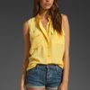 Equipment Sleeveless Signature in Yellow (super lemon) - Lyst