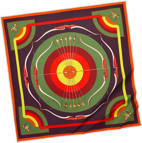 Hermes Scarves Hermès Jersey Silk in Orange - Lyst