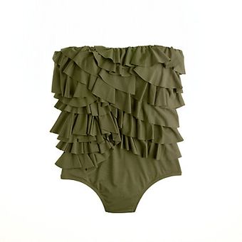  Jersey Lomellina Flutter Bandeau Tank 