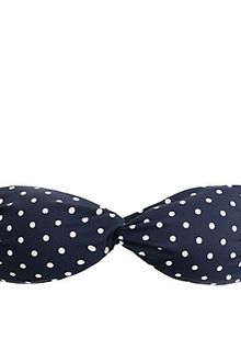 J.Crew Polkadot Twistfront Bandeau Top - Lyst