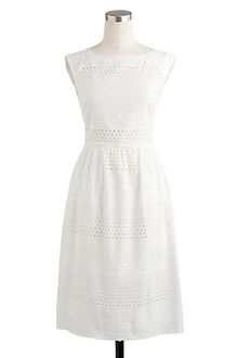 J.Crew Lucille Dress in Scalloped Eyelet - Lyst