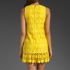 Juicy Couture Daisy Guipure Dress in Yellow - Lyst