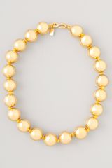 Kenneth Jay Lane Polished Gold Bead Necklace
