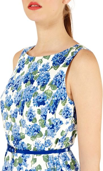 Oasis Hydrangea Print Dress Multi Blue in Blue multi  Lyst