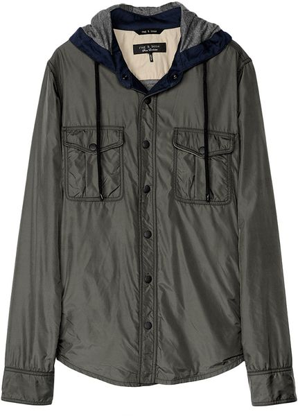 Rag & Bone Hooded Lucas in Green for Men (olive) - Lyst