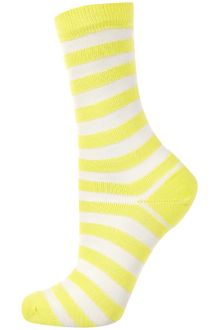 Topshop Sheer Stripe Ankle Socks - Lyst