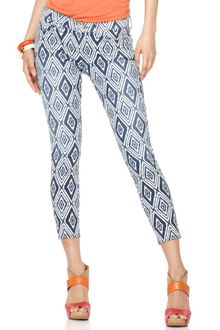 7 For All Mankind Cropped Skinny Diamond Printed - Lyst