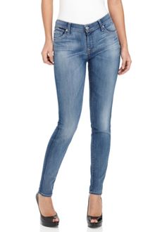 7 For All Mankind Gwenevere Skinny Medium Wash - Lyst